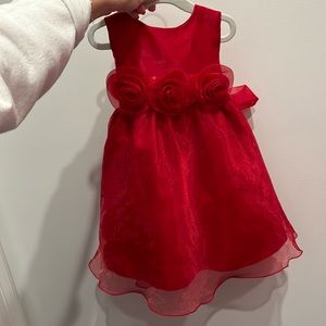 Beautiful holiday Christmas red dress